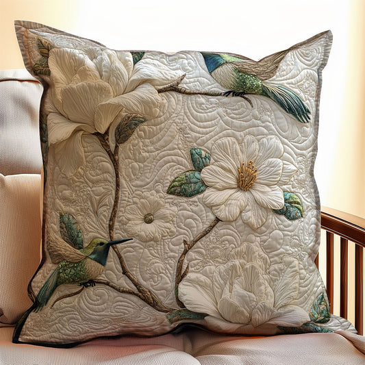 Magnolia Hummingbird Floral WX1003152CL Quilt Pillow Case