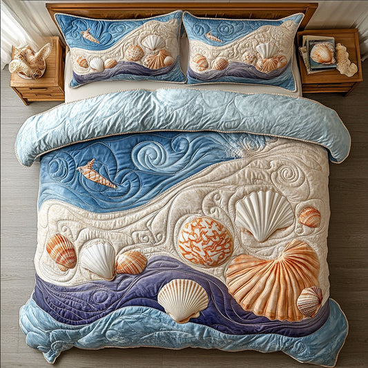 Marine Seashell WX0703029CL Duvet Cover Set