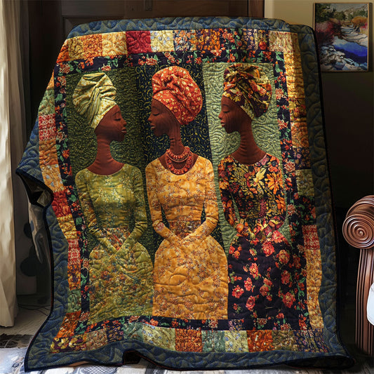 African Woman WJ0703002CL Quilt