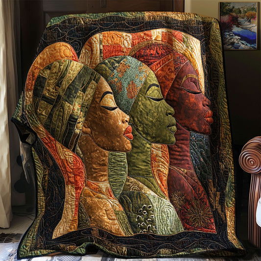 African Woman WJ0703003CL Quilt