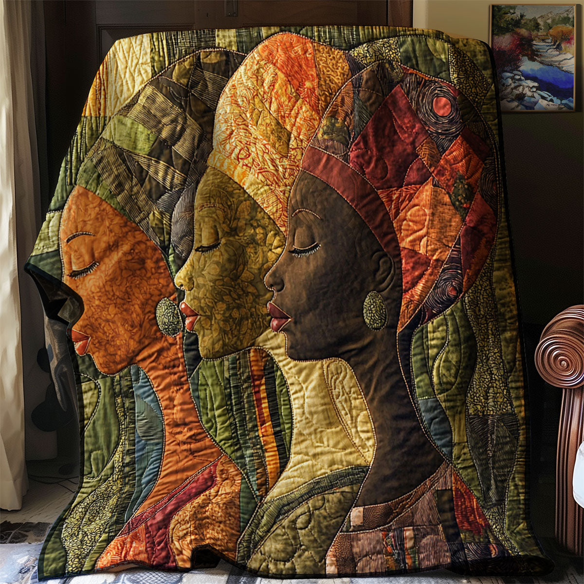 African Woman WJ0803004CL Quilt