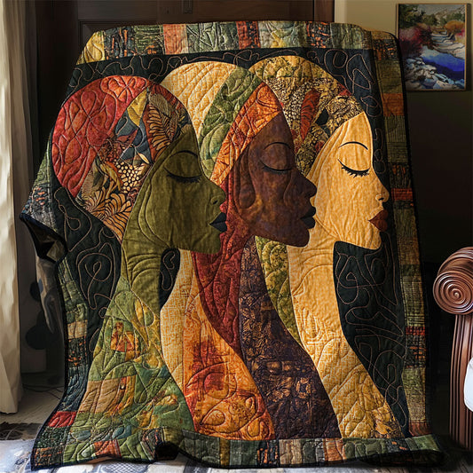 African Woman WJ1003001CL Quilt