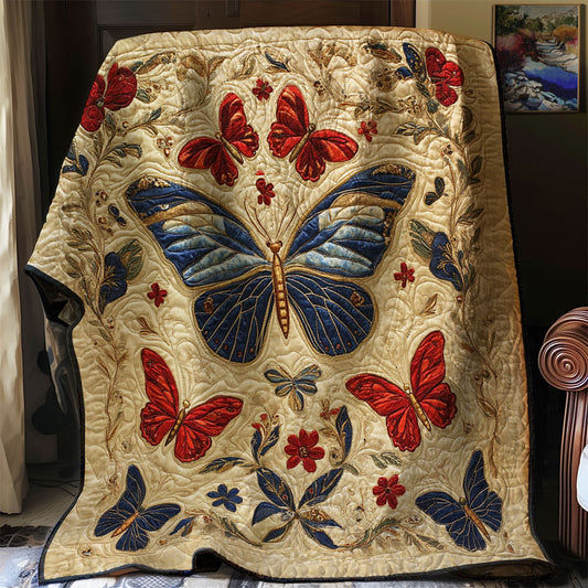 Antique Embroidered Butterfly WJ0603005CL Quilt