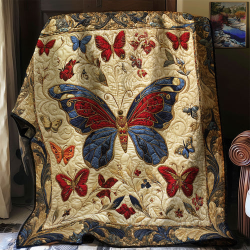 Antique Embroidered Butterfly WJ0603006CL Quilt