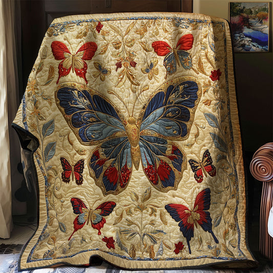 Antique Embroidered Butterfly WJ0703004CL Quilt