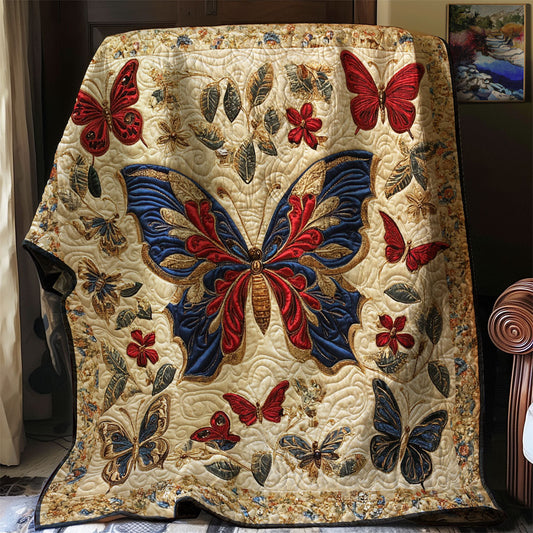 Antique Embroidered Butterfly WJ0703006CL Quilt