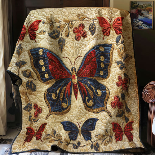 Antique Embroidered Butterfly WJ0803005CL Quilt