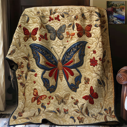 Antique Embroidered Butterfly WJ1302001CL Quilt