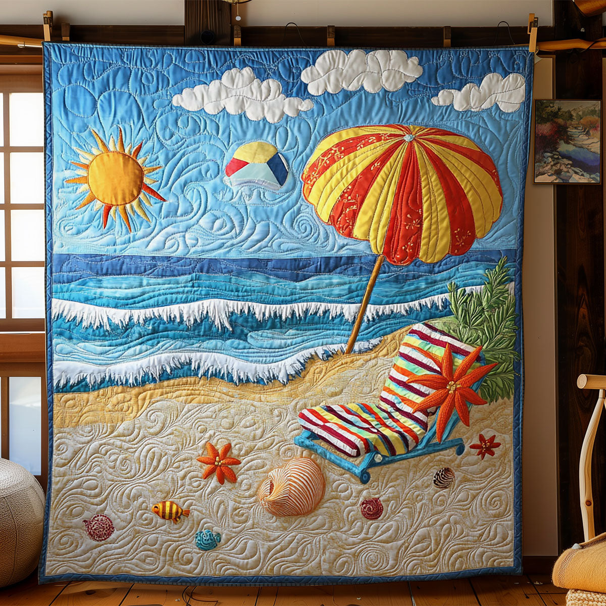 Beach WJ0702001CL Quilt