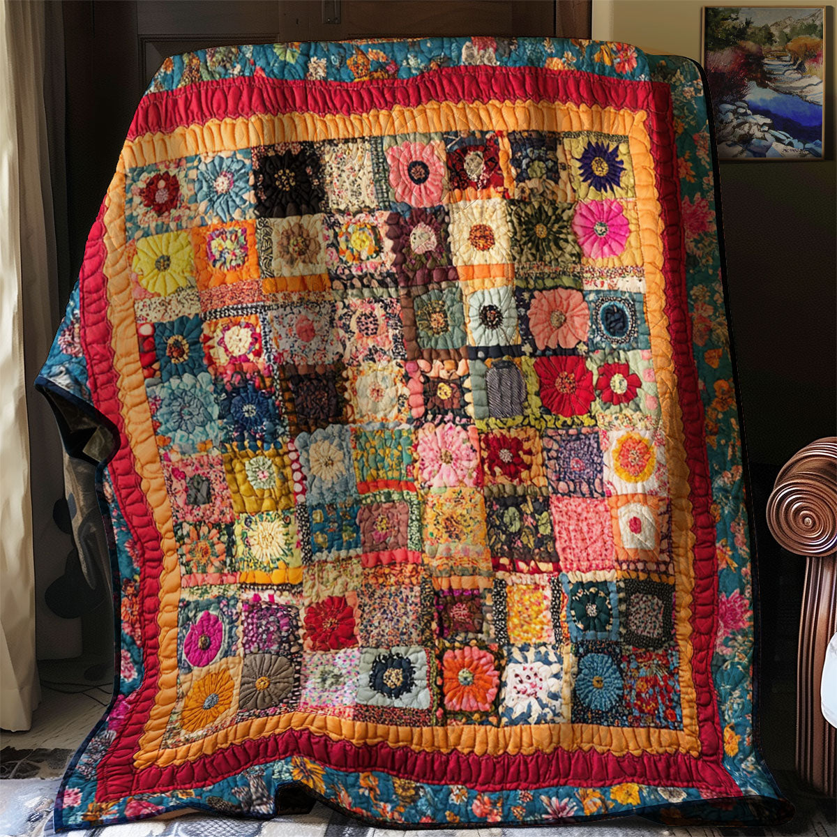 Blooming Patchwork WJ1002006CL Quilt