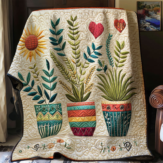 Boho Plant WJ2602003CL Quilt