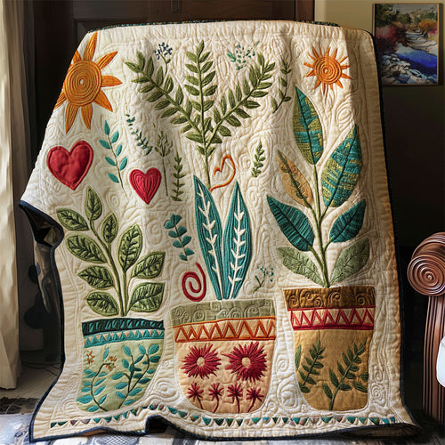 Boho Plant WJ2702001CL Quilt