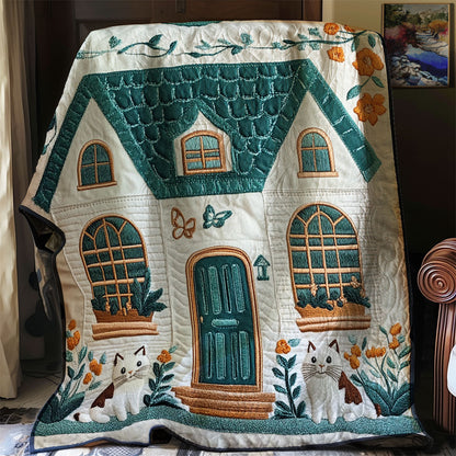 Cozy Cottage Cat WJ1202007CL Quilt