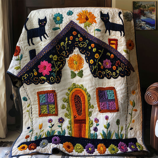 Cozy Cottage Cat WJ1202008CL Quilt