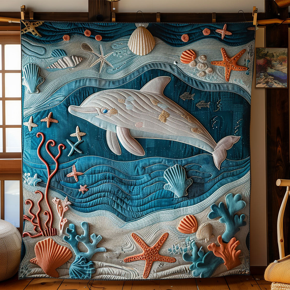 Dolphin Dreams WJ0702002CL Quilt