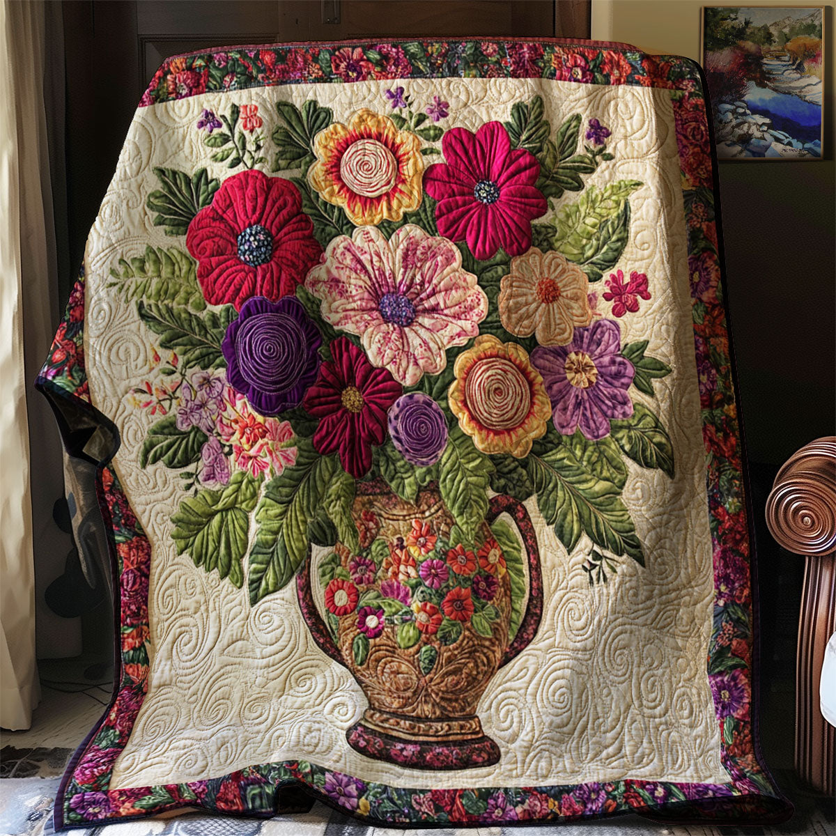 Floral Bouquet WJ1102007CL Quilt