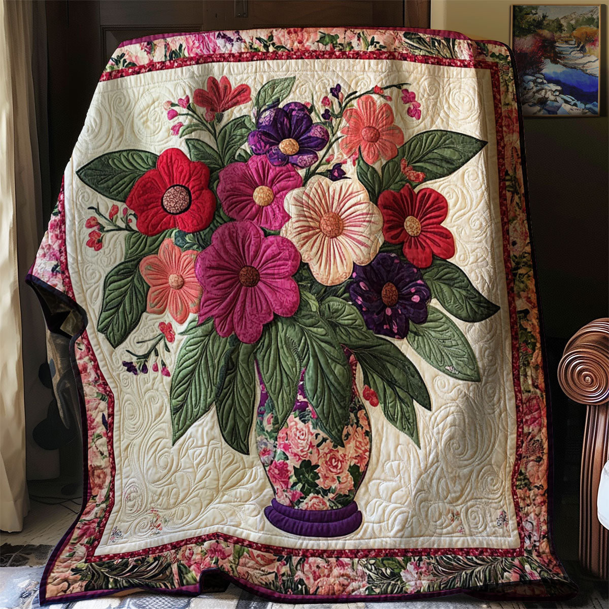 Floral Bouquet WJ1202014CL Quilt