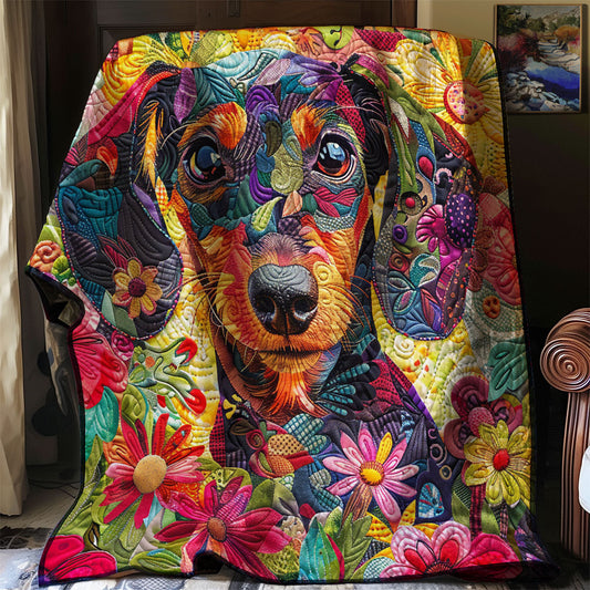 Flower Dog WJ0703020CL Quilt