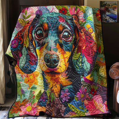 Flower Dog WJ0803025CL Quilt