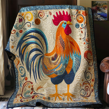 Folk Art Chicken WJ0703021CL Quilt