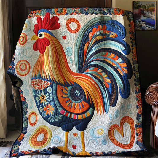 Folk Art Chicken WJ0803027CL Quilt