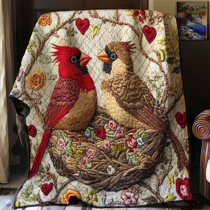 Heartfelt Cardinal WJ1102009CL Quilt