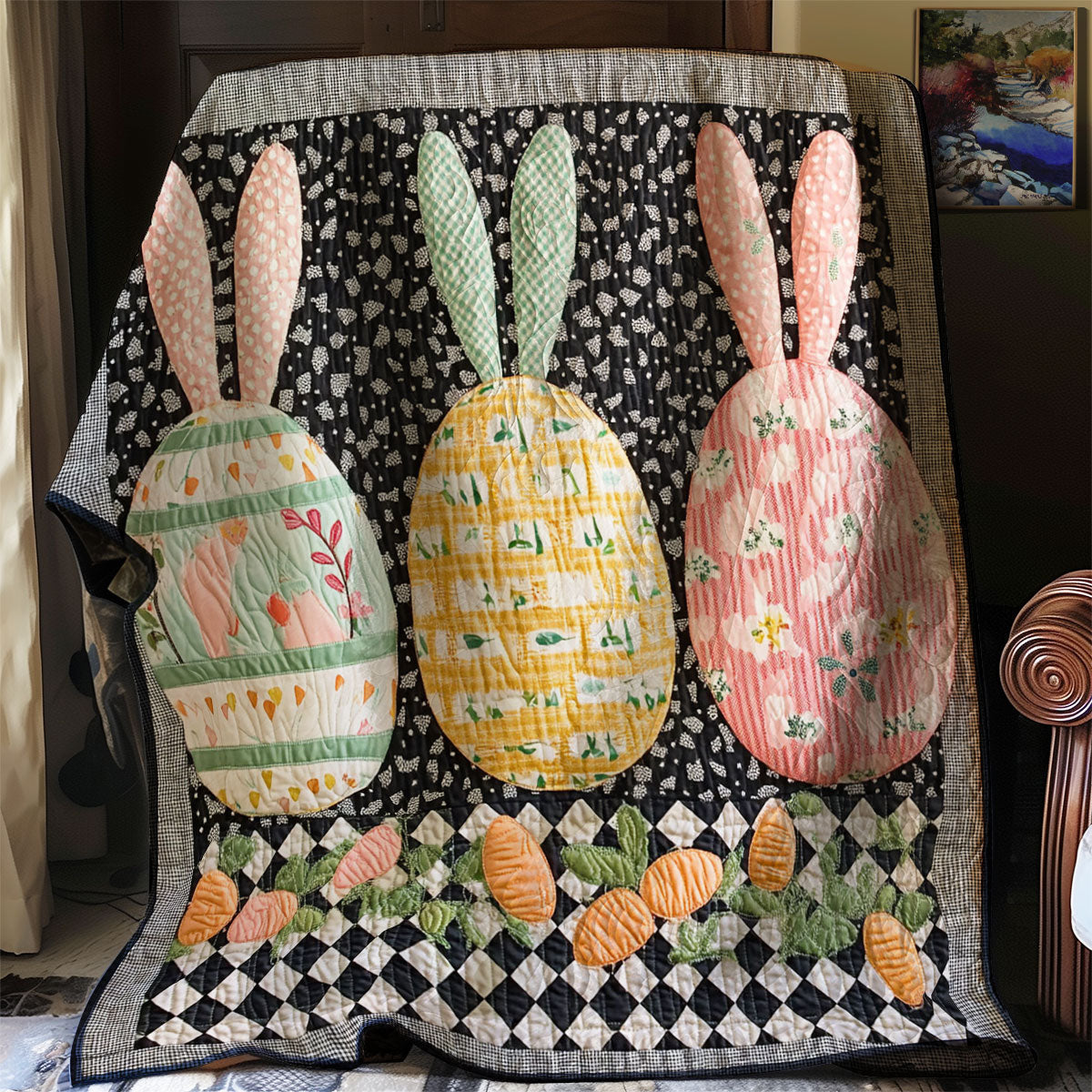 Hoppy Easter Garden WJ0803029CL Quilt