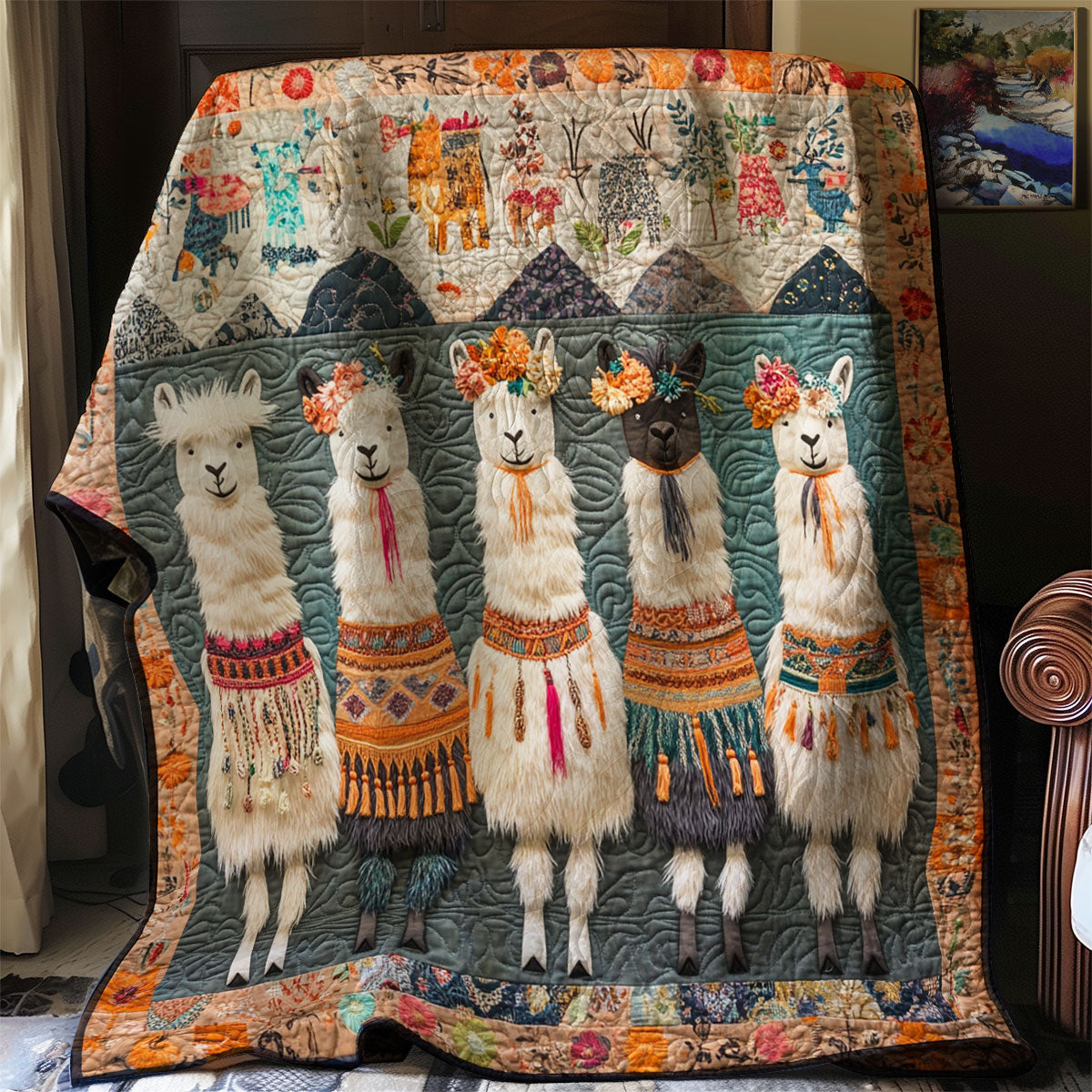 Llama Fiesta WJ1103011CL Quilt