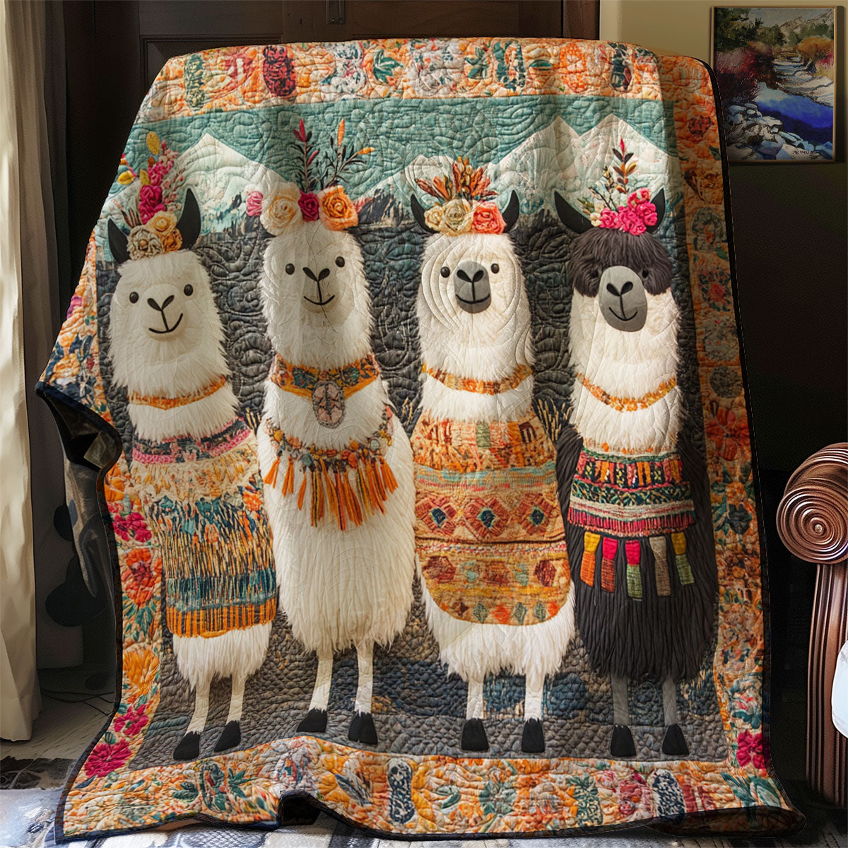 Llama Fiesta WJ1103012CL Quilt