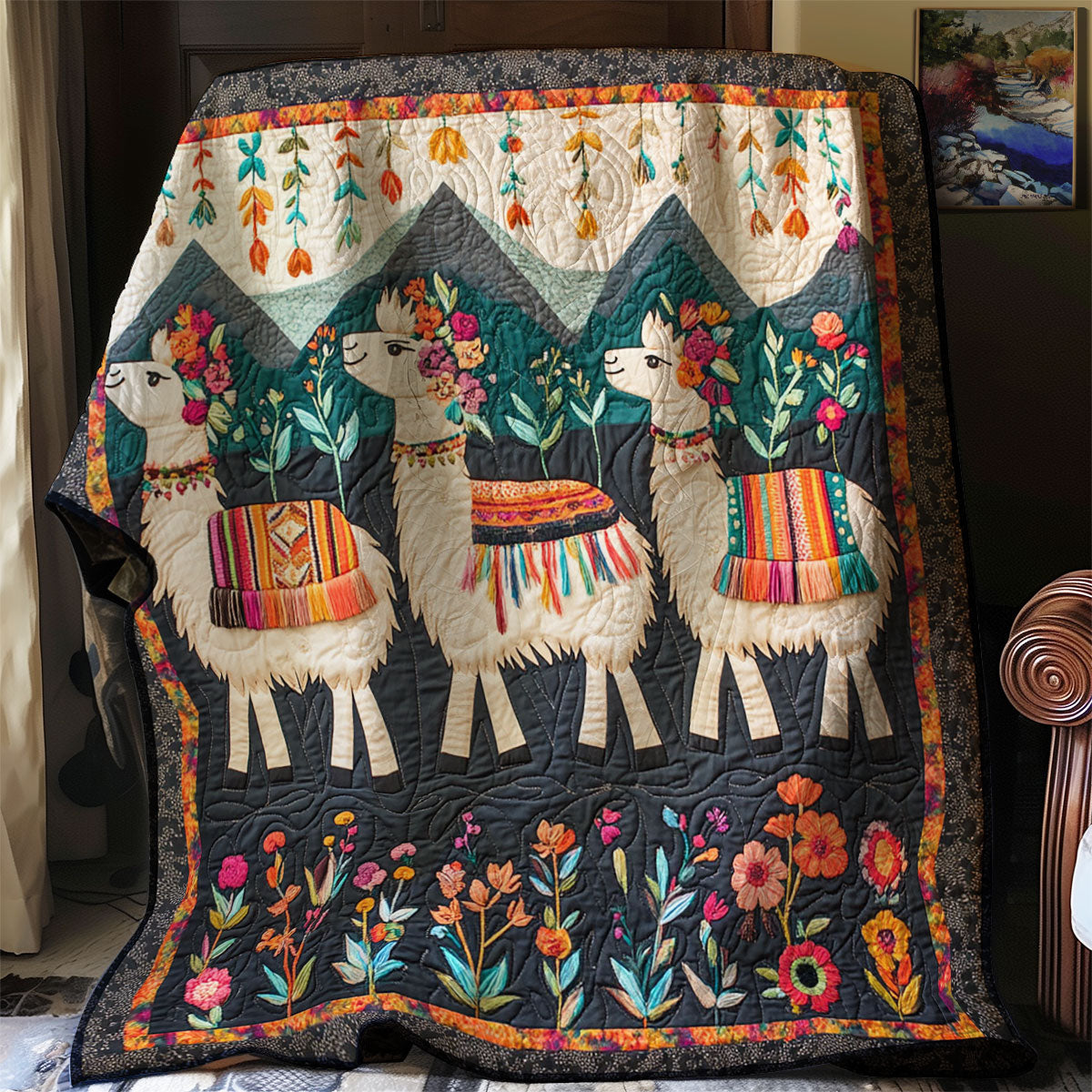 Llama Fiesta WJ1103013CL Quilt