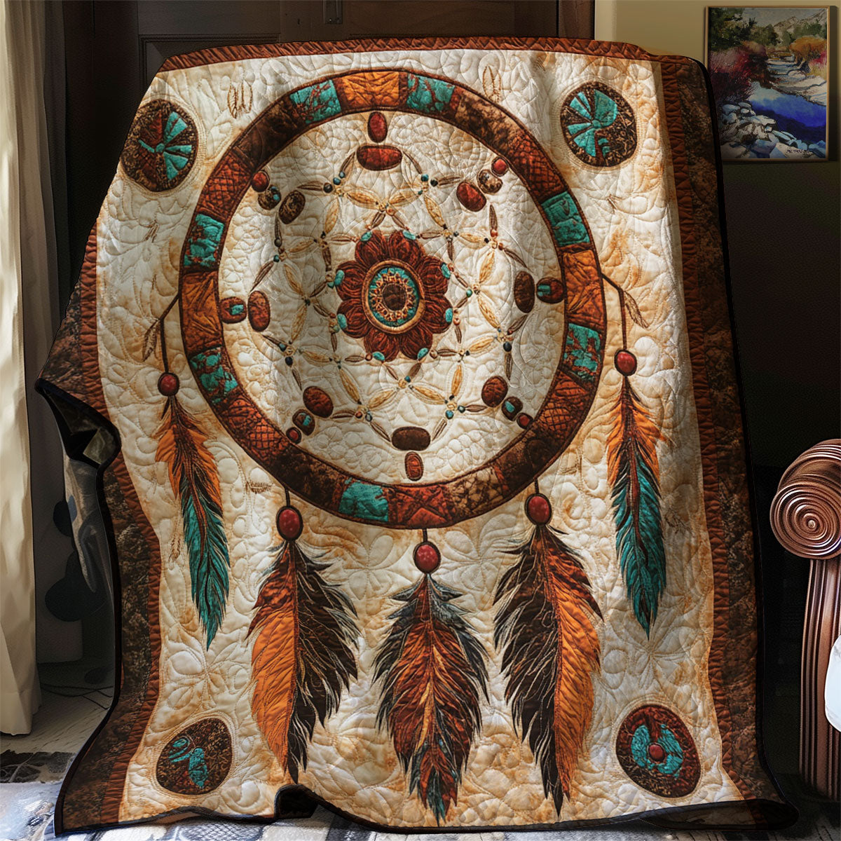 Native Dreamcatcher WJ1402014CL Quilt