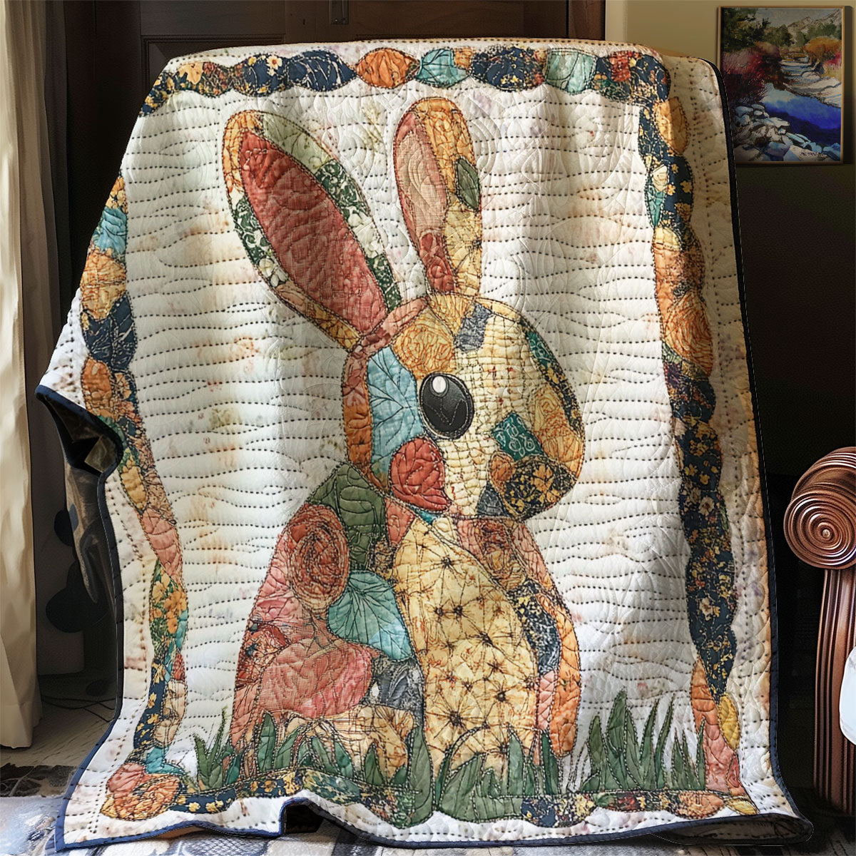 Patchwork Bunny WJ2502014CL Quilt