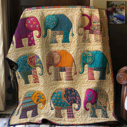 Patchwork Elephant WJ0802029CL Quilt