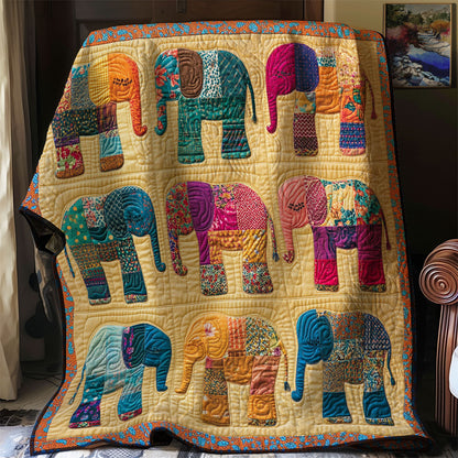 Patchwork Elephant WJ0802030CL Quilt