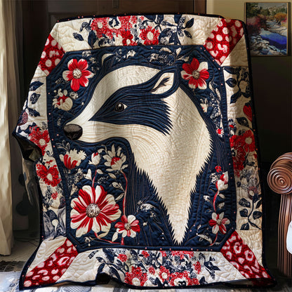 Patriotic Badger WJ1002024CL Quilt