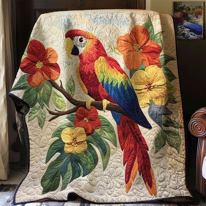 Scarlet Macaw Haven WJ0802038CL Quilt