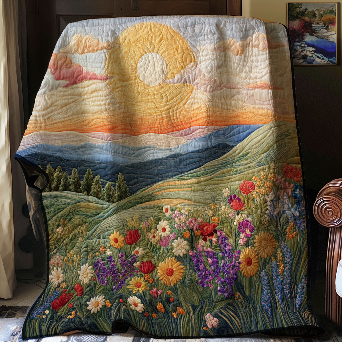 Sunrise And Wildflower WJ2402017CL Quilt