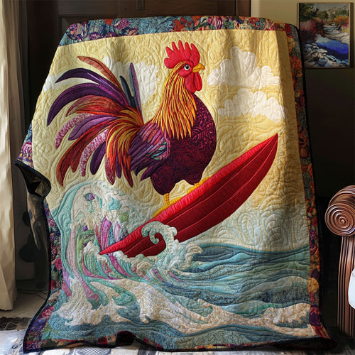 Surfing Chicken WJ2702021CL Quilt