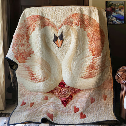 Swan In Love WJ0302029CL Quilt