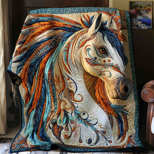 Tribal Gallop Majestic Horse WJ0802045CL Quilt