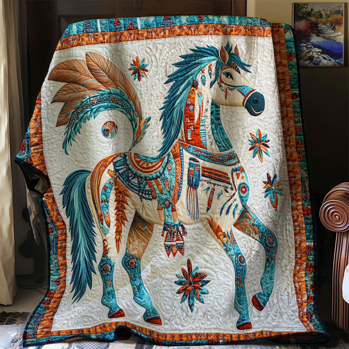 Tribal Gallop WJ0802048CL Quilt