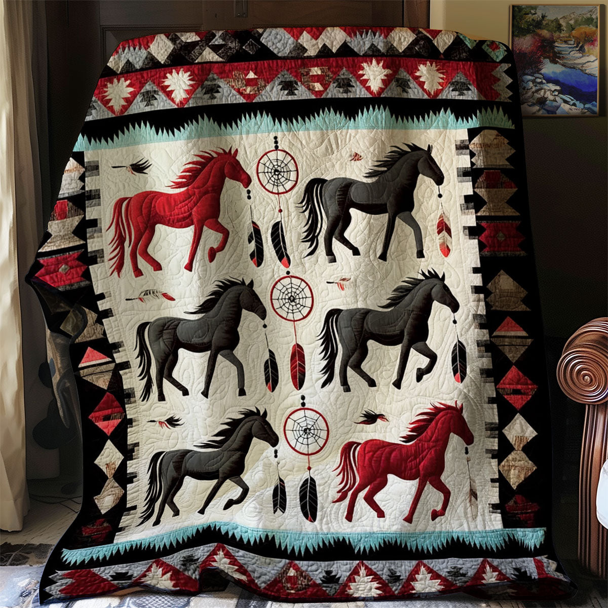 Tribal Gallop WJ1002037CL Quilt