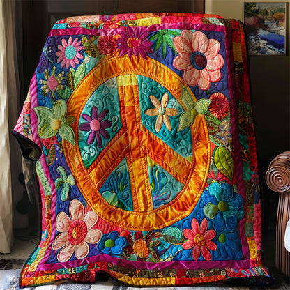 Trippy Hippie Sign WJ0602040CL Quilt