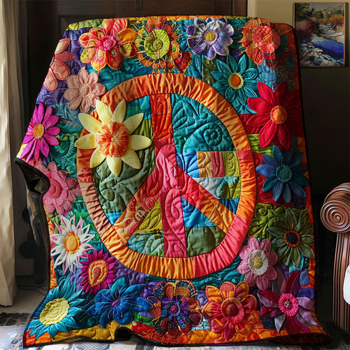 Trippy Hippie Sign WJ0602041CL Quilt