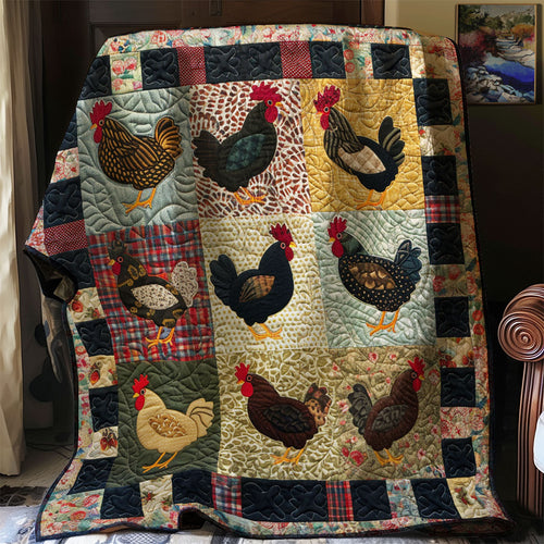 Vintage Chicken WJ2402019CL Quilt