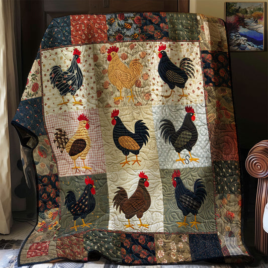 Vintage Chicken WJ2602018CL Quilt