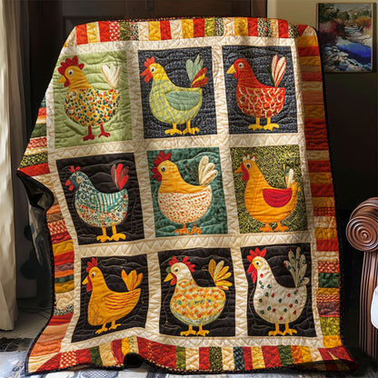 Vintage Chicken WJ2702025CL Quilt