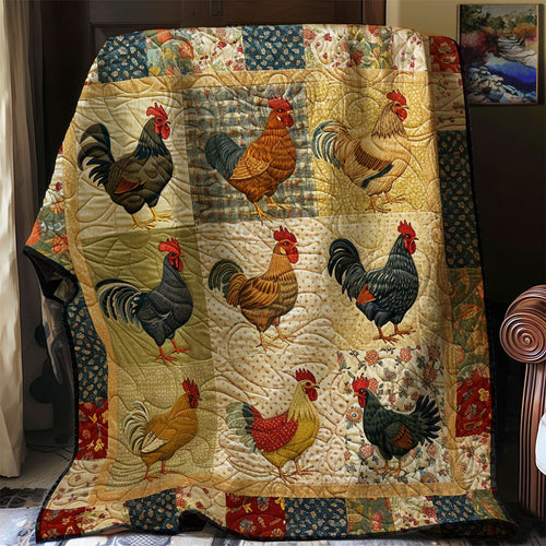 Vintage Chicken WJ2702026CL Quilt