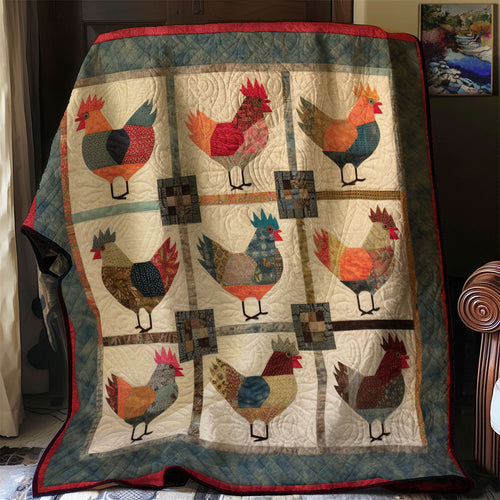 Vintage Chicken WJ2802035CL Quilt