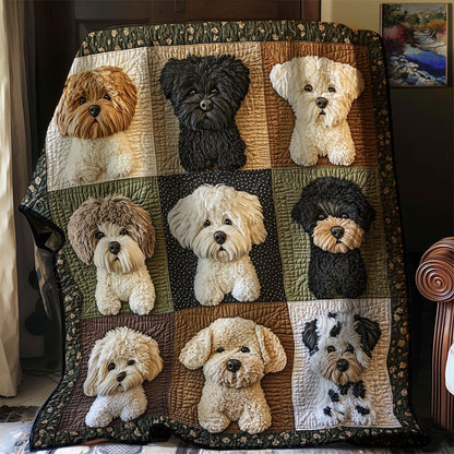 Vintage Havanese Dog WJ1002044CL Quilt